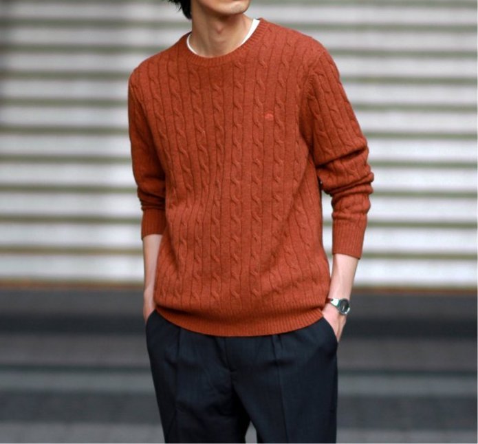 Brooks Brothers - SWT LWL CBL CREW W/LOGO ¥19,800（税込）