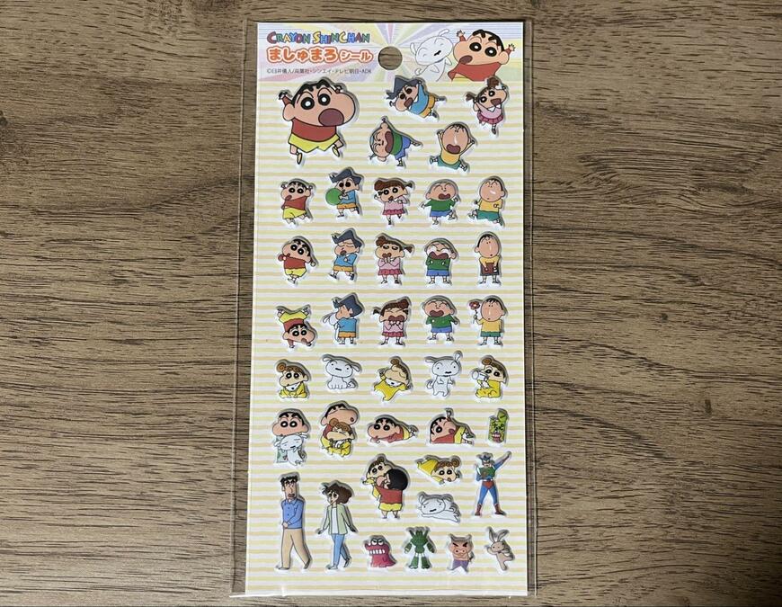 セリア、クレヨンしんちゃん ましゅまろシール