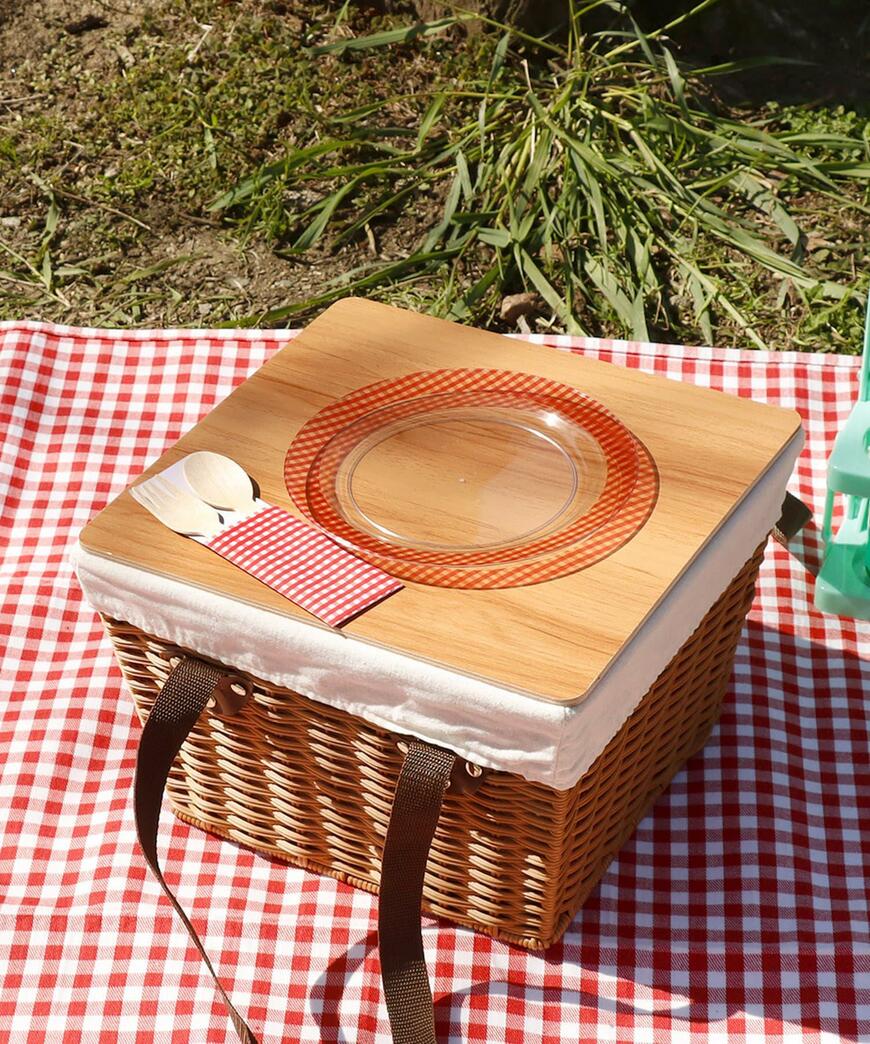 3COINS、PPラタンバスケット/American Picnic画像
