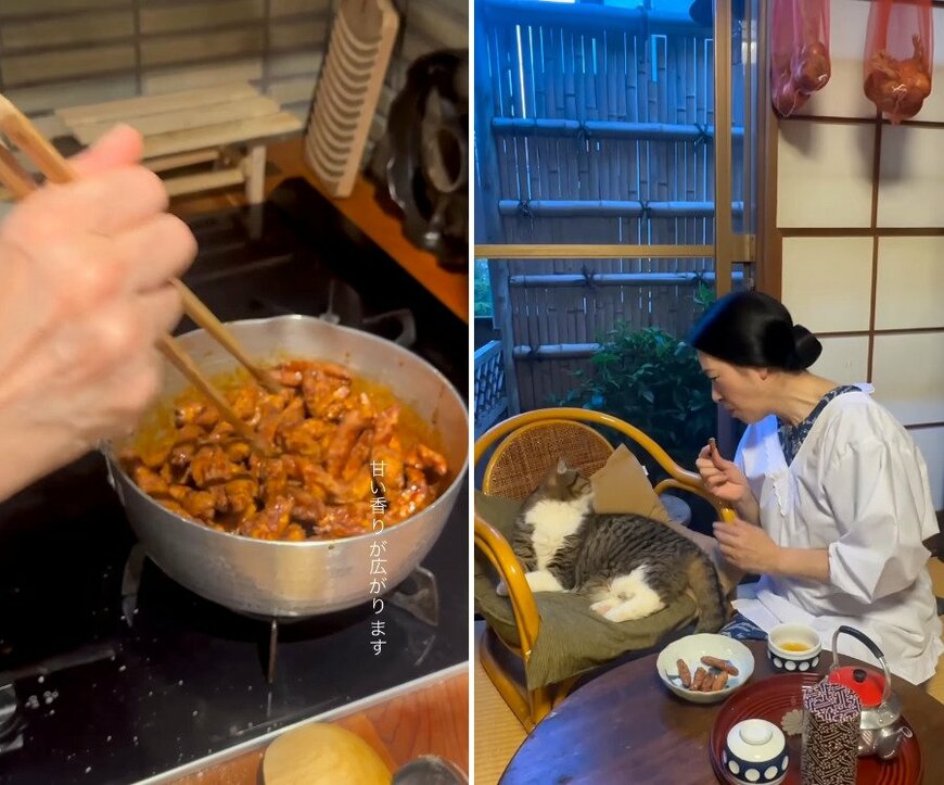 黒砂糖がしっかり絡んで完成した手作りかりんとう