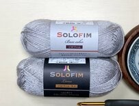 【100均】セリアの毛糸6玉“ソロフィム”とラメ糸でかぎ針編みした「キラキラ透かし編みトートバッグ」　さり気ないキラキラ感が可愛い作品が約2万2000回再生