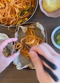 【ナポリタン弁当】カフェ気分！在宅ワーカーが作るお弁当がおしゃれで美味しそう