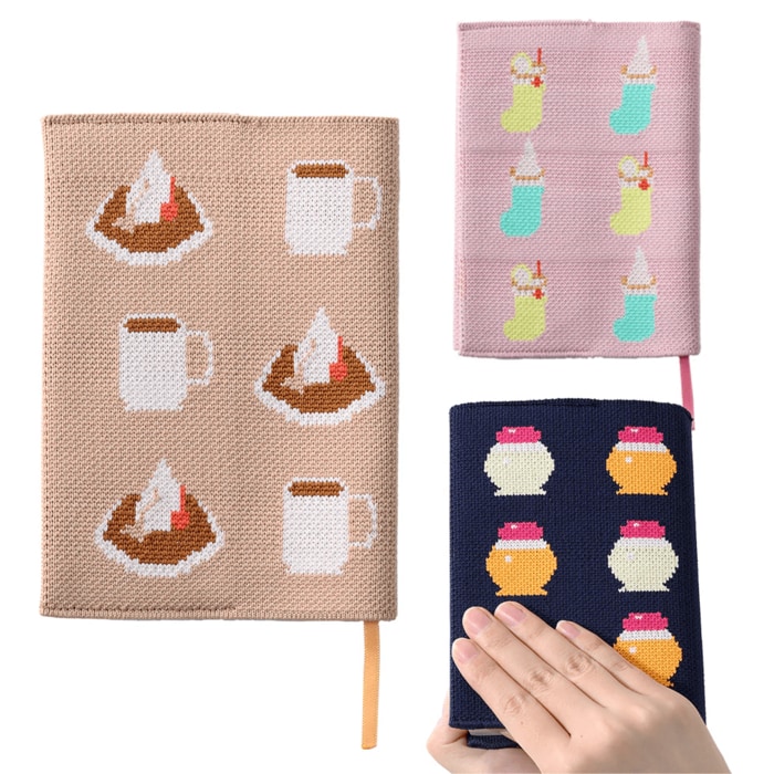 コメダ珈琲店 ニットブックカバー