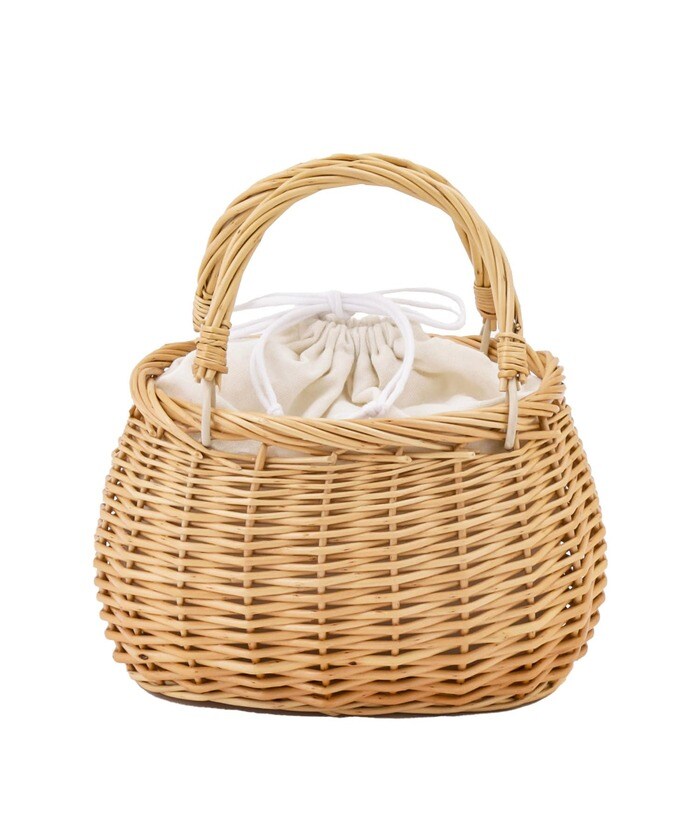 巾着カゴバッグ