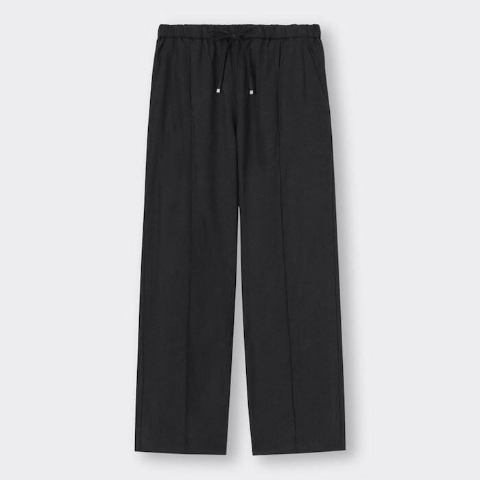 出所：GU公式ファッション通販サイト リネンブレンドプルオンパンツ(丈標準70.0～74.0cm)(セットアップ可能)