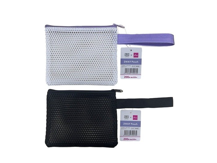 出所：ダイソー公式　化粧ポーチ（メッシュ）