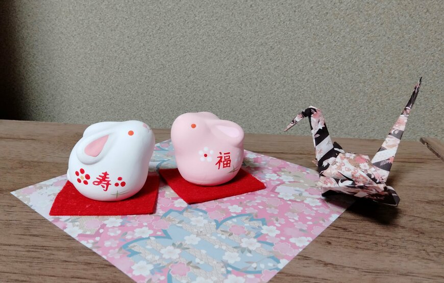 筆者撮影（ダイソー、両面和風ちよ紙2（60枚＋32枚、増量））