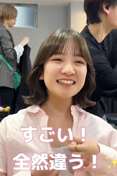 耳にかけてもかわいい「くびれボブ」の完成