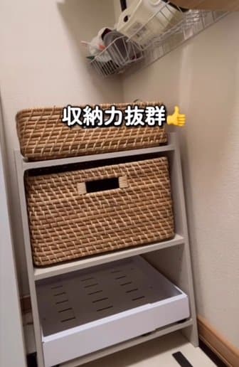 収納力抜群の基本の収納スペースが出来上がり