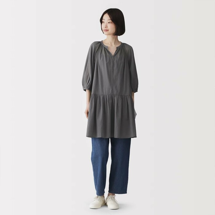「強撚 シアーミニワンピース（4990円）」