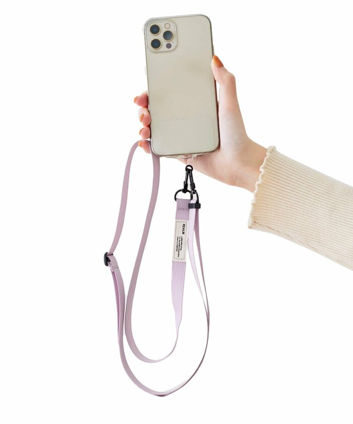 平紐スマホストラップホルダー