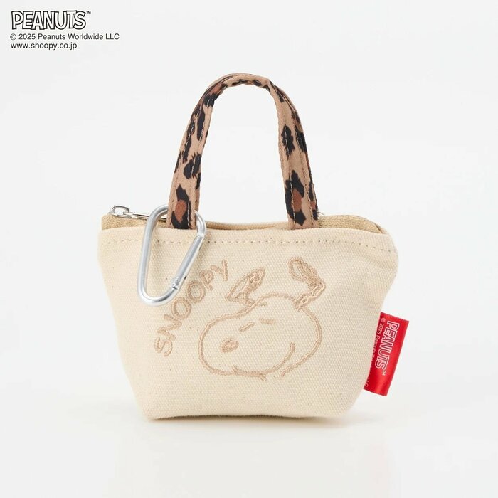 スヌーピー キャンバスポーチチャーム 