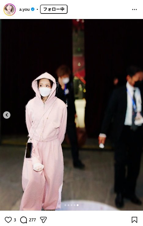 出所：浜崎あゆみのInstagram（＠a.you）　参照日：2025年11月13日