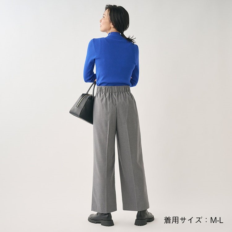 出所：ケユカ公式　美シルエットタックワイドパンツ