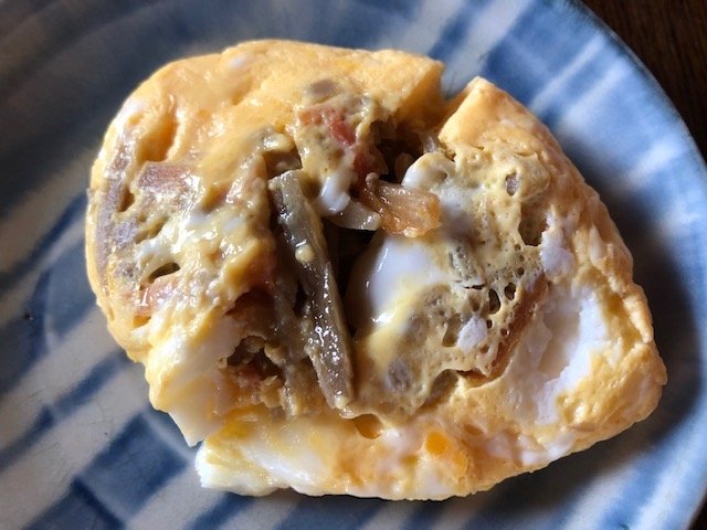 きんぴらごぼうオムレツ（筆者撮影）