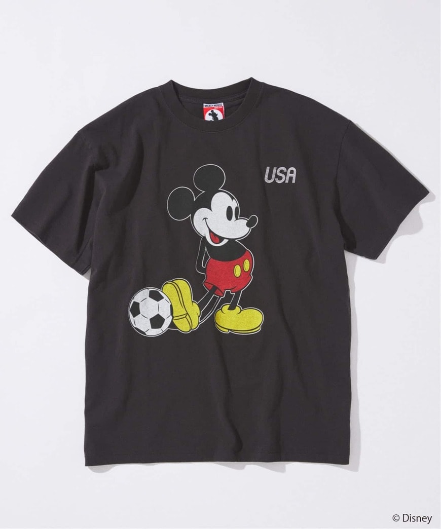出所：株式会社ベイクルーズ　ミッキー マウス サッカー プリントTシャツ