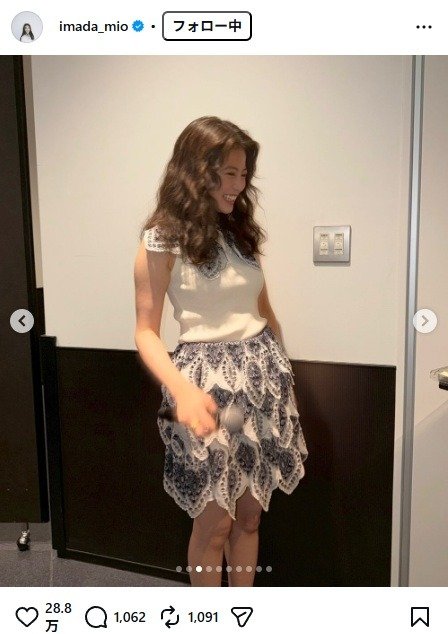 出所：今田美桜のInstagram（＠imada_mio） 参照日：2026年4月6日