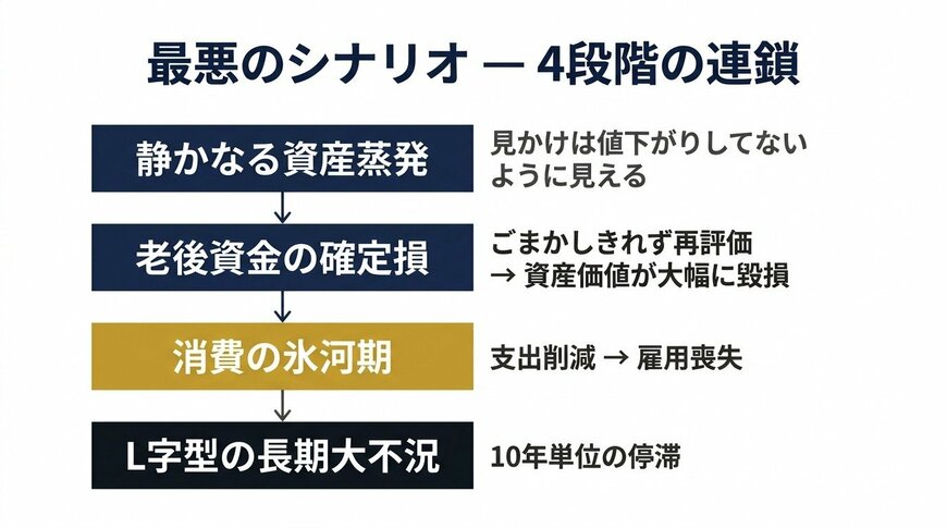 最悪のシナリオ — 4段階の連鎖