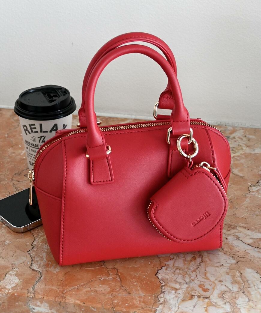 ハニーズ、ポーチ付ボストンバッグ画像