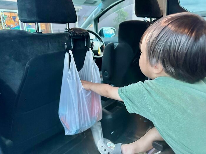 ゴミ袋をかけて使用しても◎