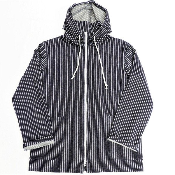 PINECONE - STRETCH KNIT STRIPE HOODED JACKET ¥30,240（税込）