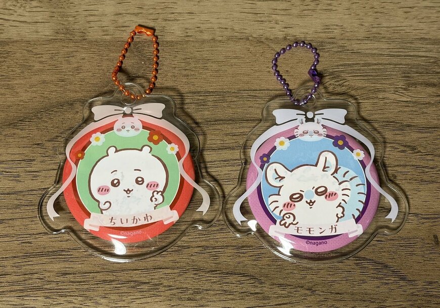 筆者撮影（キャンドゥ、ちいかわ 缶バッジ＆カバーセット）