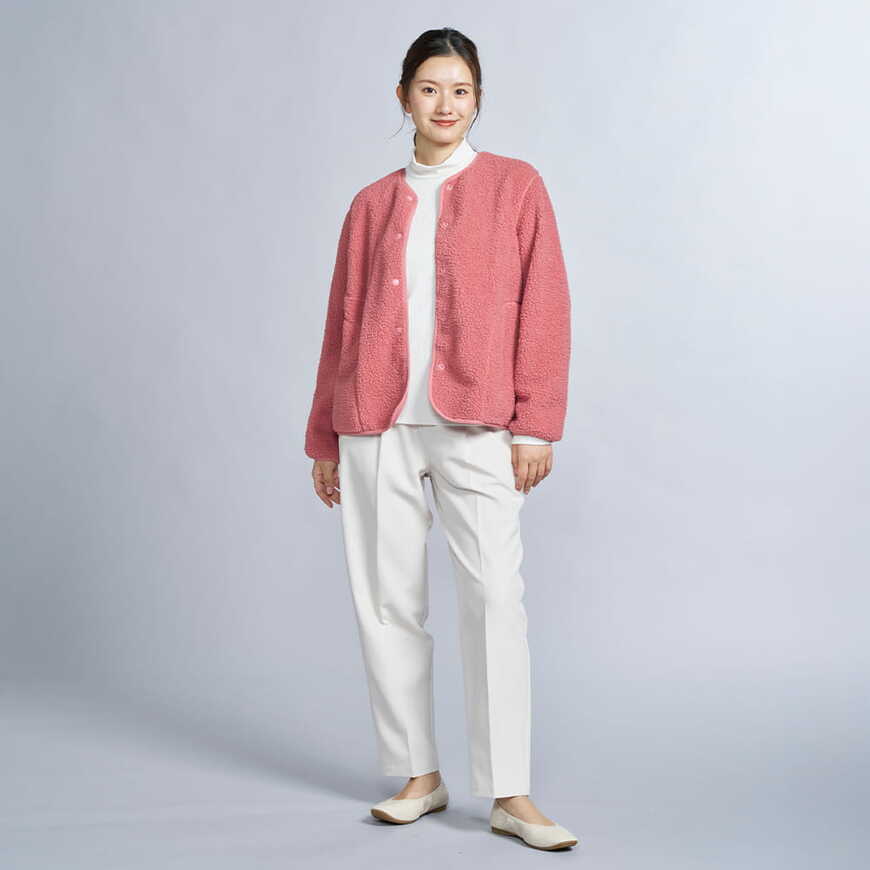 ワークマン公式 レディースランダムリブ長袖Tシャツ