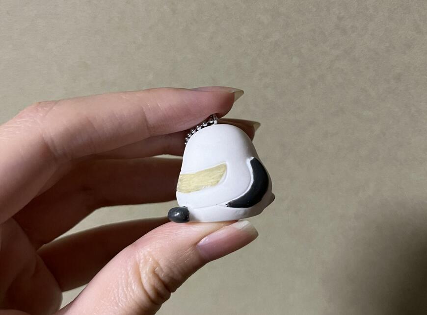 セリア、キーホルダー ぷっくりシマエナガ画像