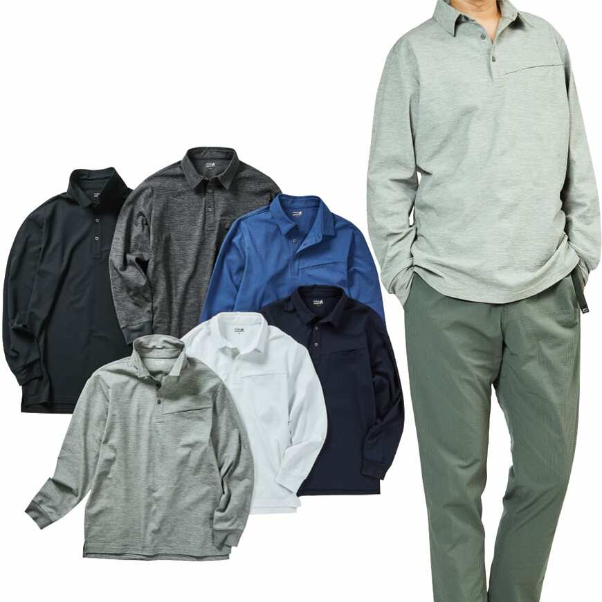 ダルテックス(R)長袖鹿の子ポロシャツ(ワークマン公式オンラインストア)