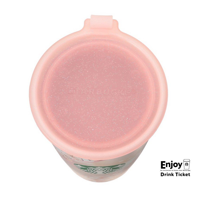 SAKURA2025ストラップカップシェイプステンレスボトルレイヤード355ml