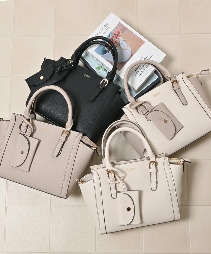 ハニーズ公式　ポーチ付ハンドバッグ