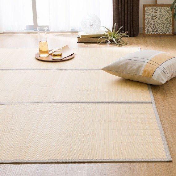 ニトリ公式 竹ラグ