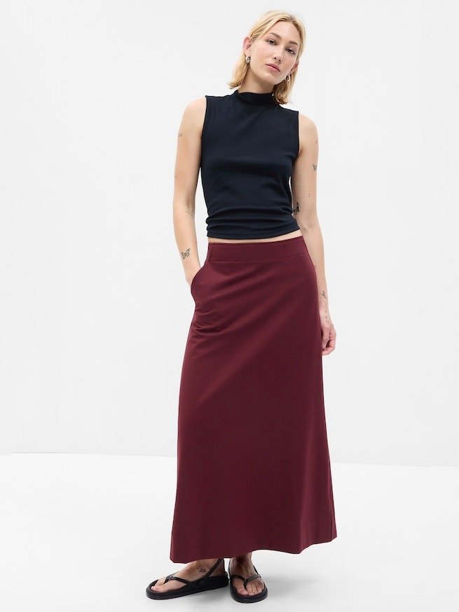 ポンチ マキシスカート