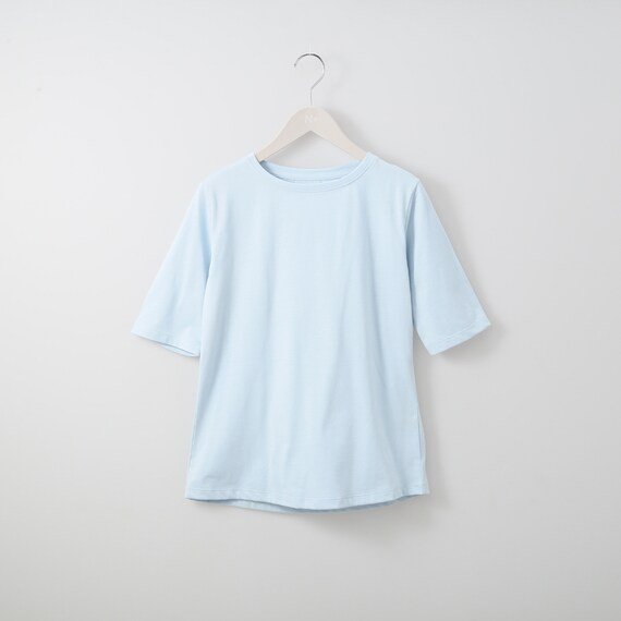 出所：ニトリ公式　ベーシックボートネック５分袖Ｔシャツ