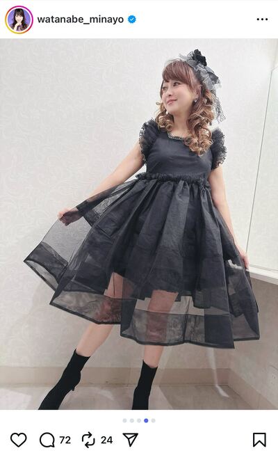 渡辺美奈代のInstagram投稿