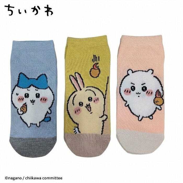 こちらもちいかわ、ハチワレ、うさぎがデザインされています