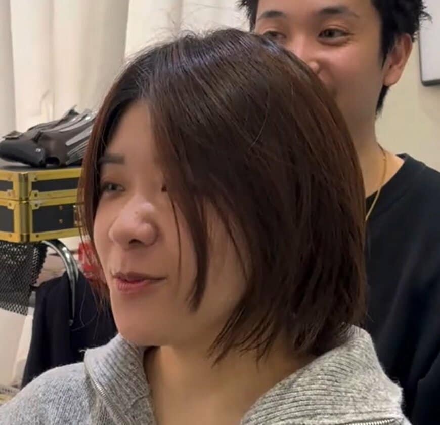 【大変身】前髪を子どもっぽくしたくない女性がショートで大胆イメチェン！大人可愛い仕上がりに大満足