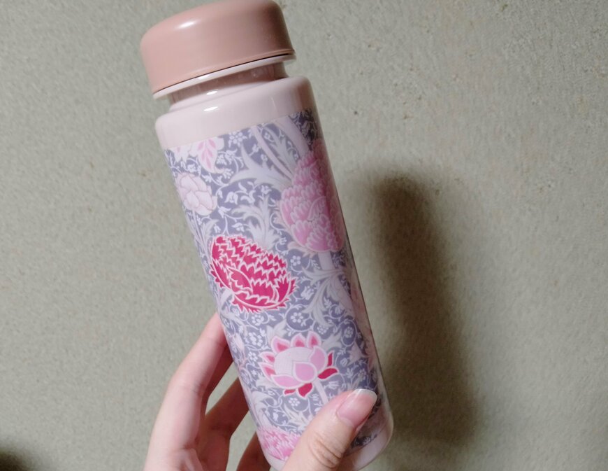 筆者撮影（セリア、ウォーターボトル 500ml　WM）