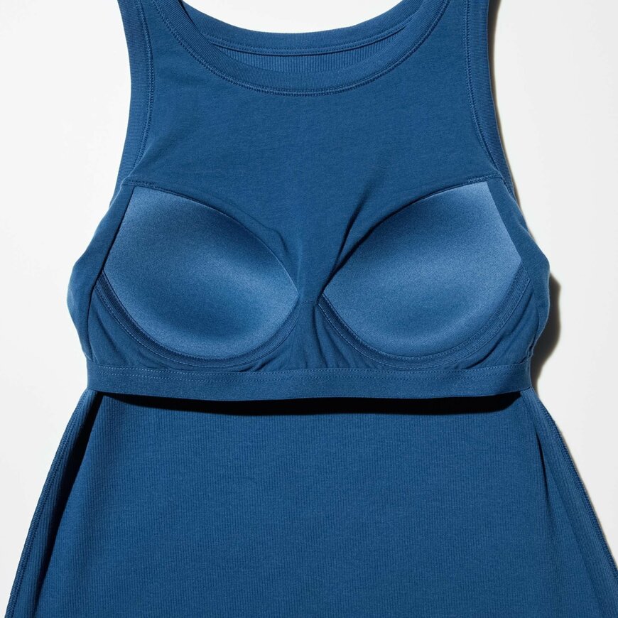 出所：ユニクロ公式　リブブラワンピース