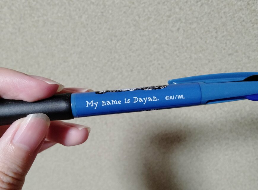 筆者撮影（ダイソー、3色ボールペン（わちふぃーるど））