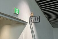 大阪府・吹田市の施設で目撃された「フクロウ」　思わぬ場所で休む姿に「生きてるヤツなの?」