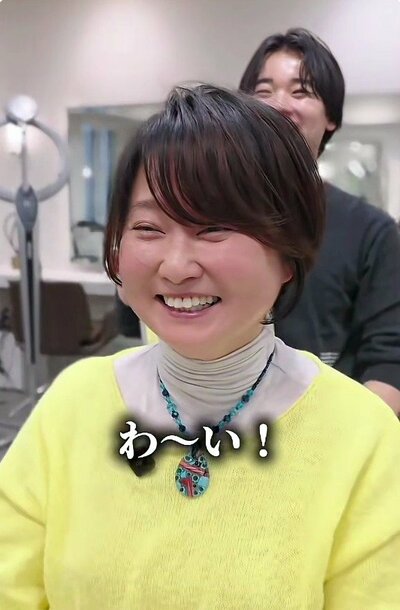 あごラインで軽やかに整った、ひし形シルエットのボブ