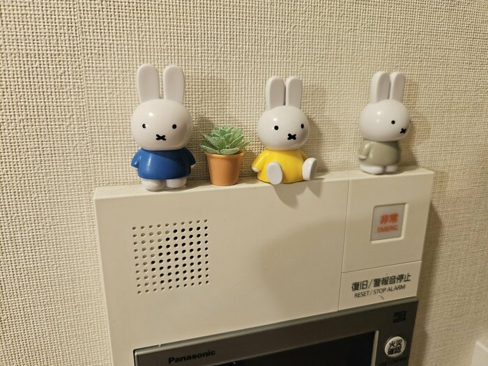 まずは、もともと小さなキャラクターを飾っていた場所へ仲間入り！