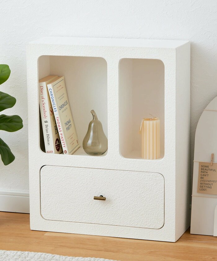 3COINS公式 引き出し付きニュアンスラック/Nuance Interior