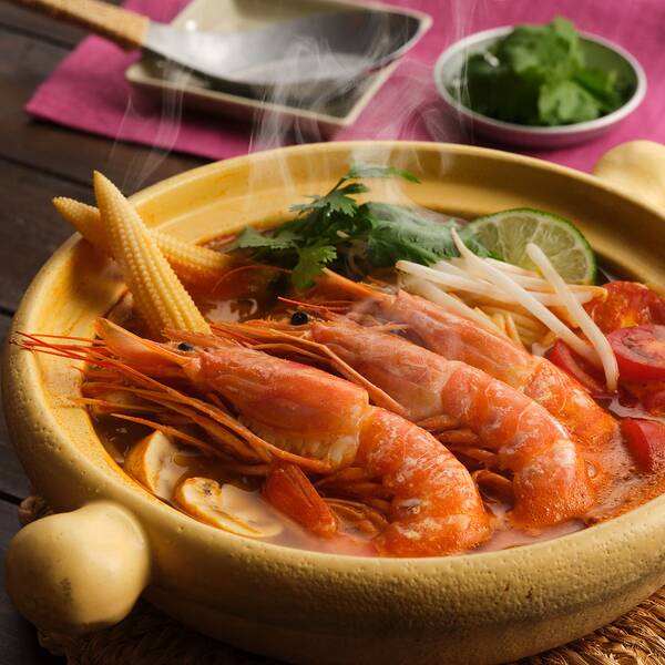 エビの旨みにハーブの香りが効いた「鍋ポーション トムヤムクン」