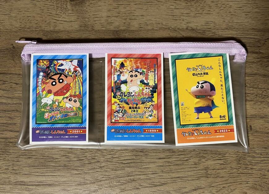 筆者撮影（ダイソー、ポケット付ペンケース（CHM、パープル））