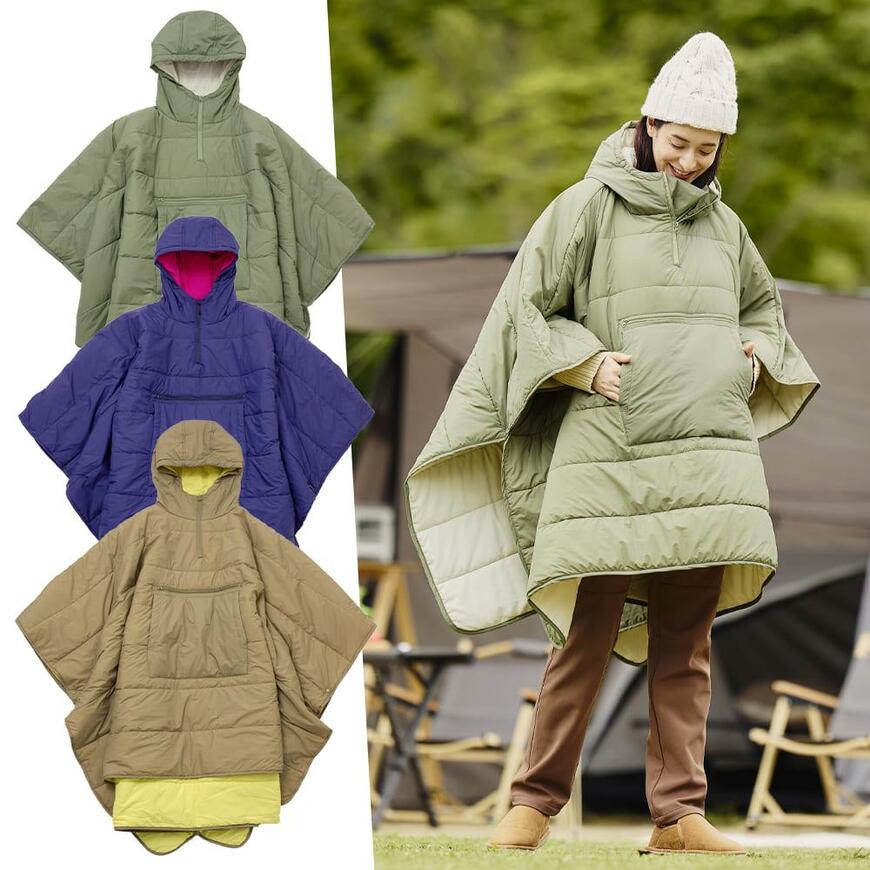 出所：ワークマン公式オンラインストア 【WEB限定】レディースディアテックスマルチウォームポンチョ