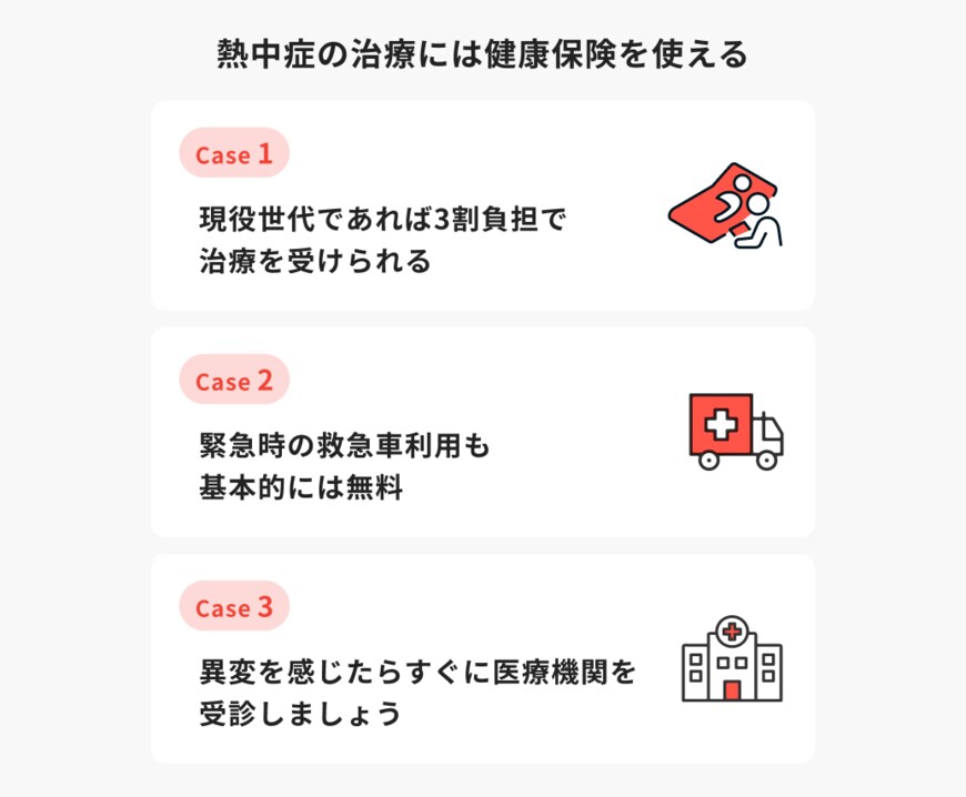 出所：ほけんのコスパ「熱中症の治療には健康保険を使える」