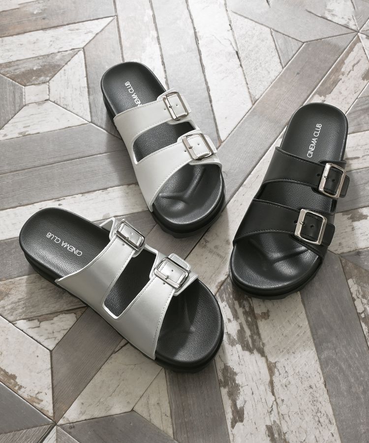 出所：ハニーズ公式通販 ダブルベルトサンダル