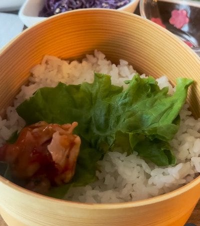 卵焼きに花びらが舞う！母が高校生になった娘に作る【鶏肉のトマト煮込み弁当】彩り良く丁寧に詰めたお弁当に「可愛い」などコメント続々